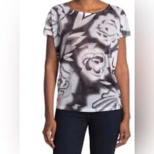 NWOT Made in USA GO Couture Blouse Size Large